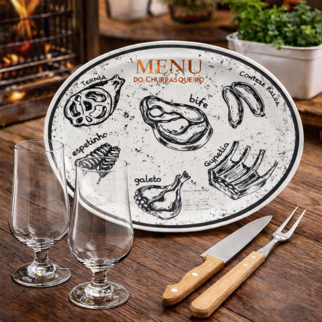 Kit Churrasco Gourmet 5 peças